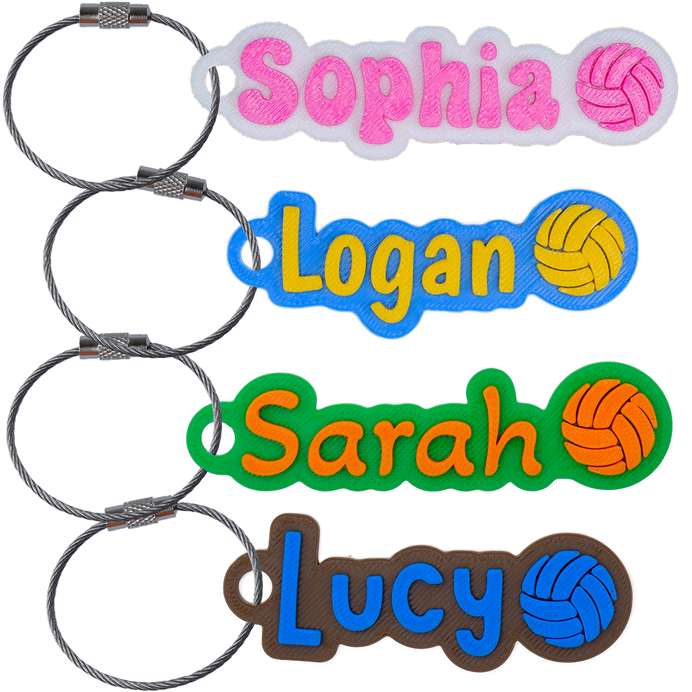 Custom Color Water Bottle Name Tag