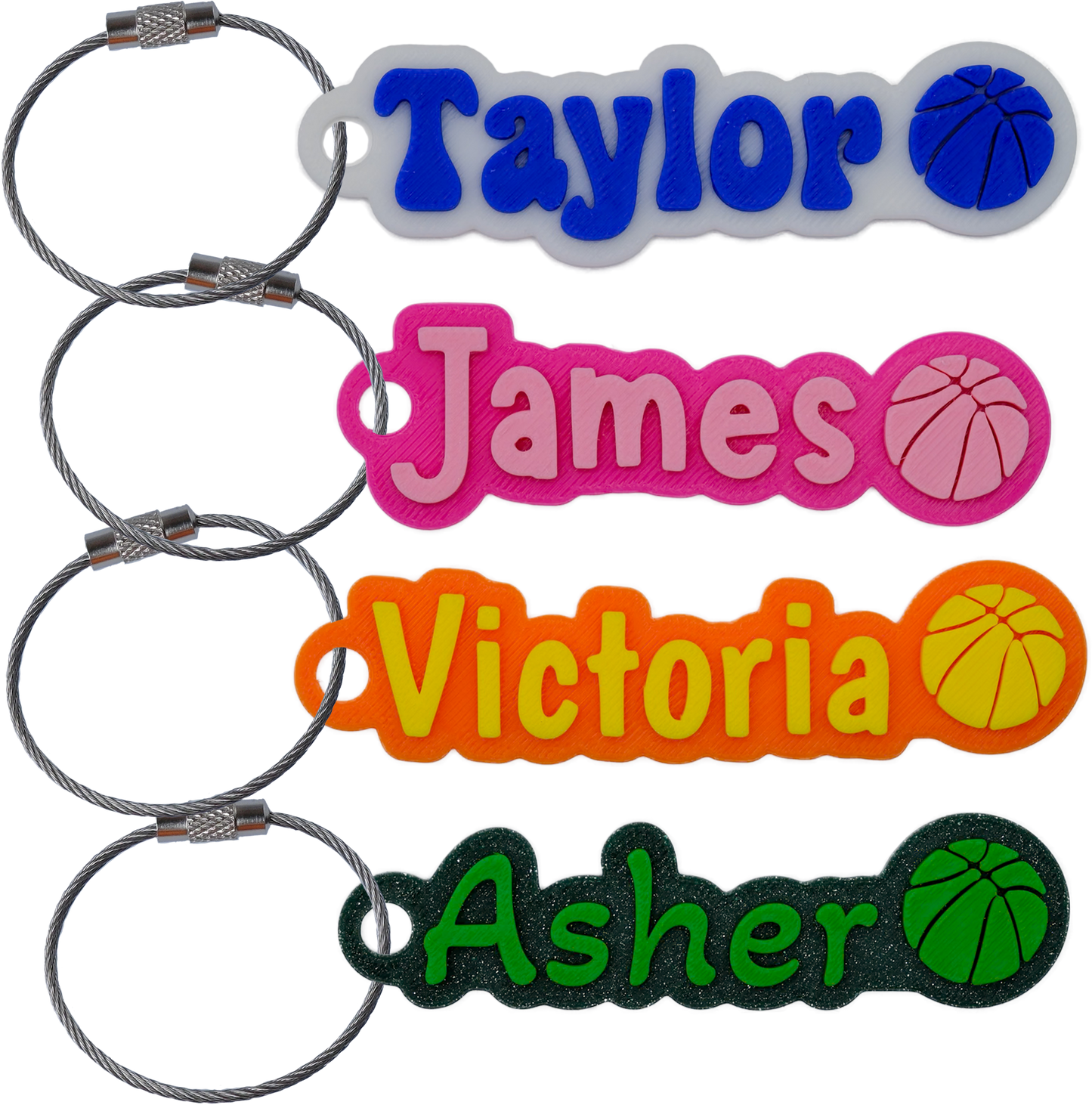 Custom Color Water Bottle Name Tag