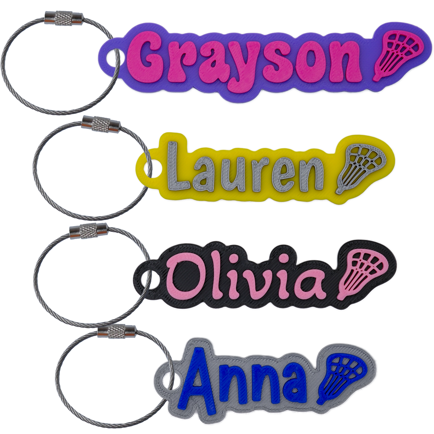 Custom Color Water Bottle Name Tag