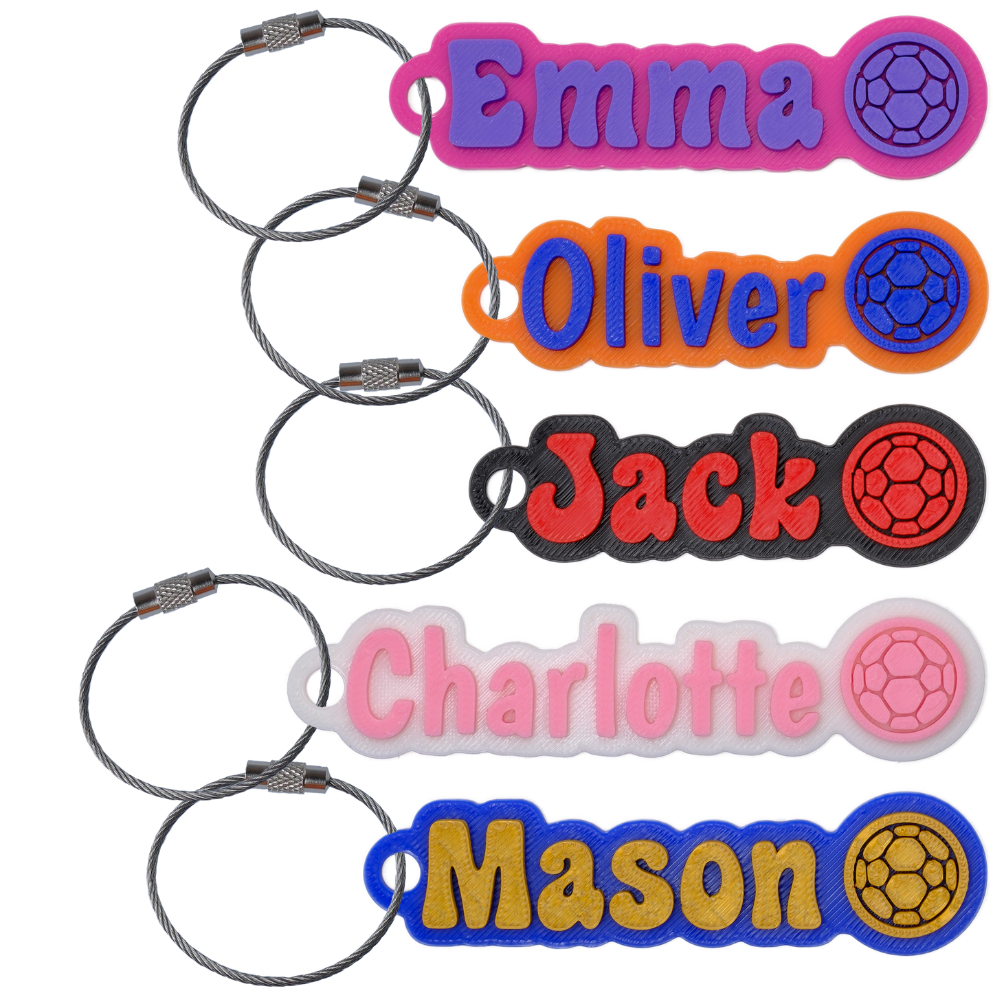 Custom Color Water Bottle Name Tag