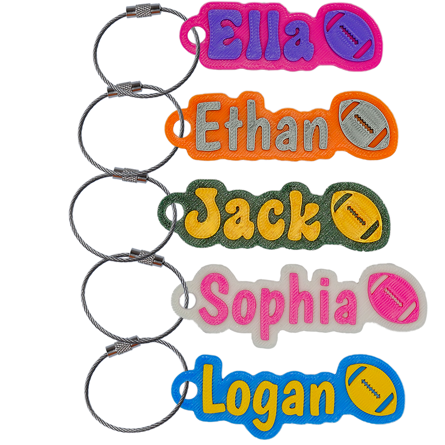 Custom Color Water Bottle Name Tag