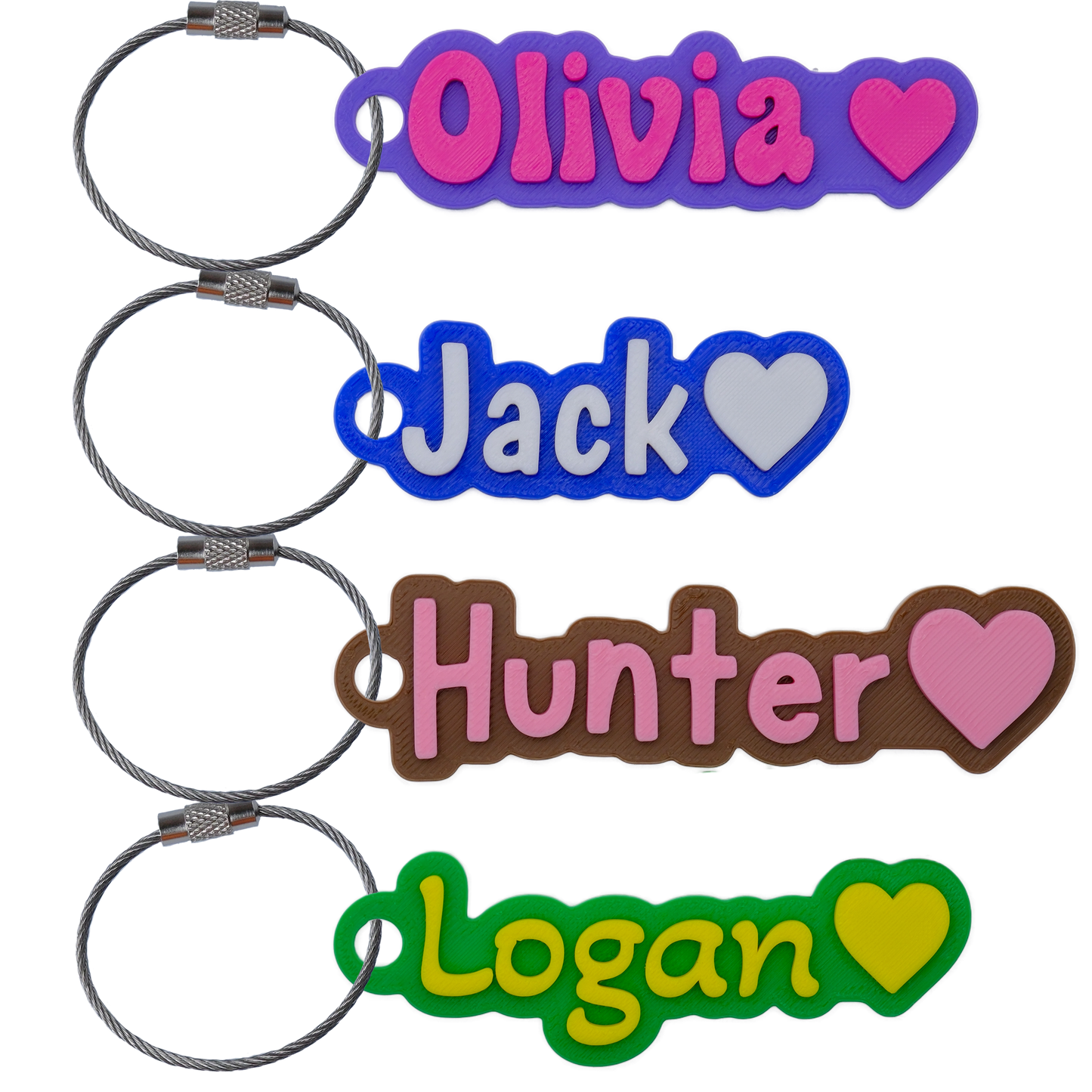 Custom Color Water Bottle Name Tag
