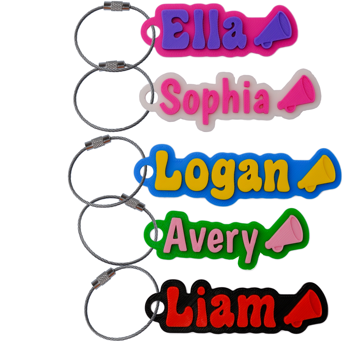 Custom Color Water Bottle Name Tag