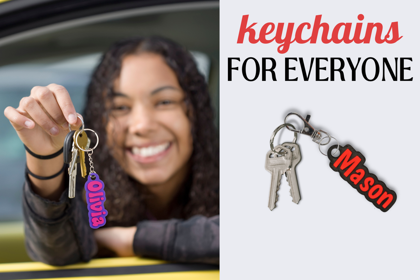 Custom Color Keychain