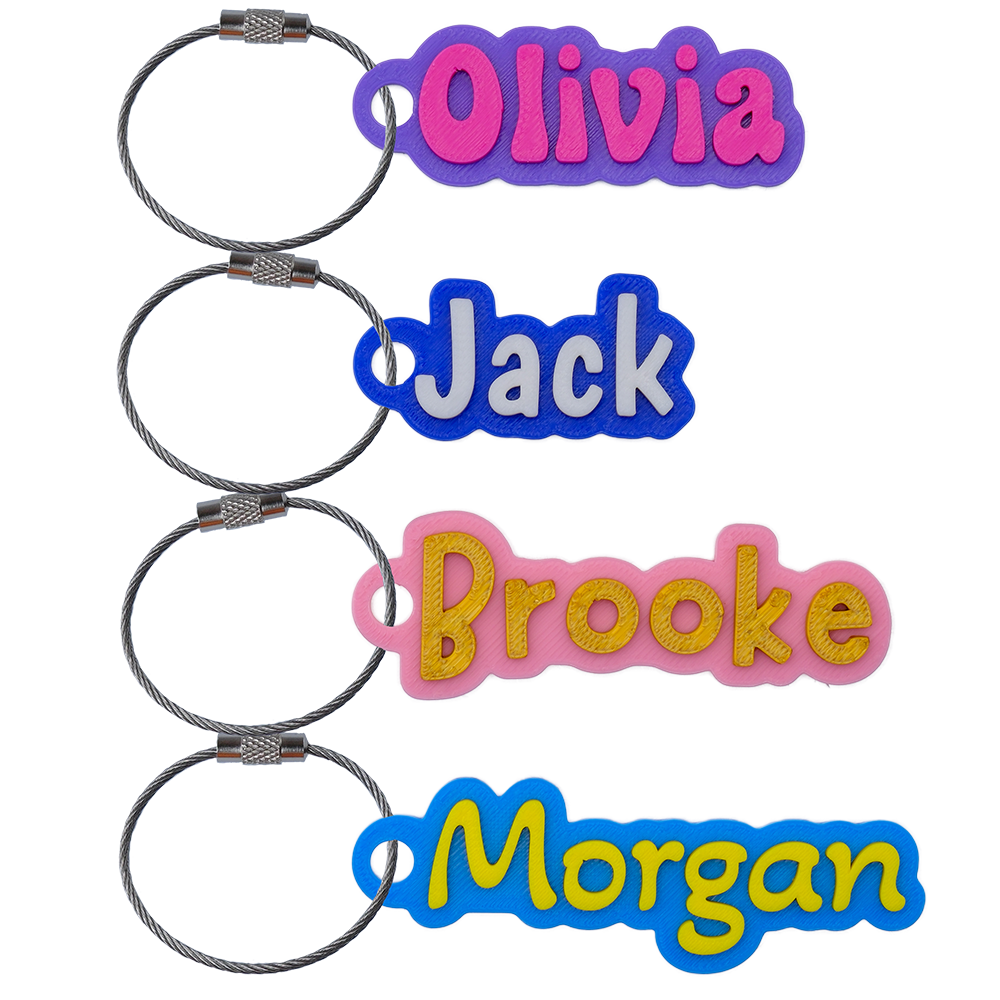 Custom Color Water Bottle Name Tag