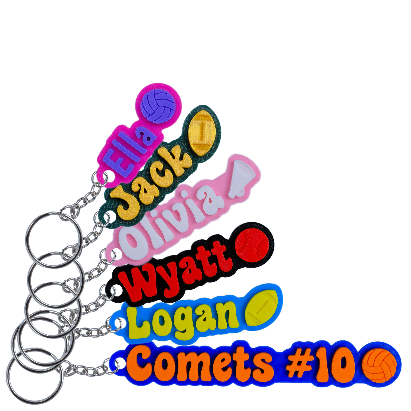 Custom Color Keychain