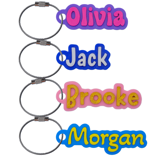 Custom Color Water Bottle Name Tag
